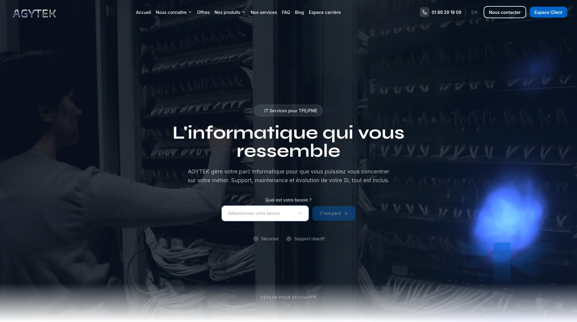 Agytek platform website